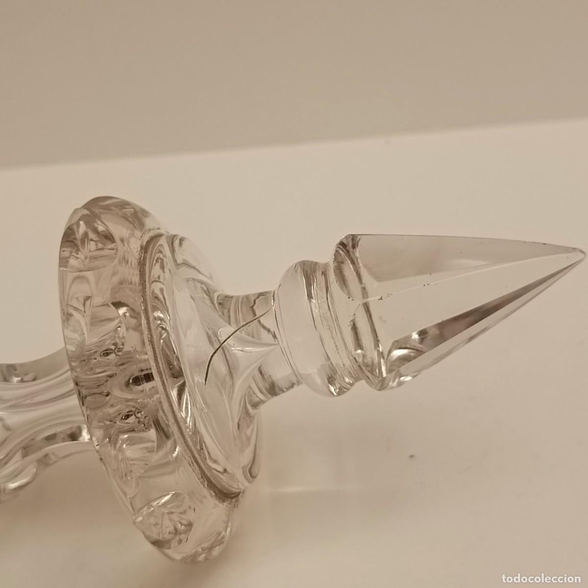 Antig&uuml;edades: ANTIGUO REMATE DE L&Aacute;MPARA EN CRISTAL - Foto 2