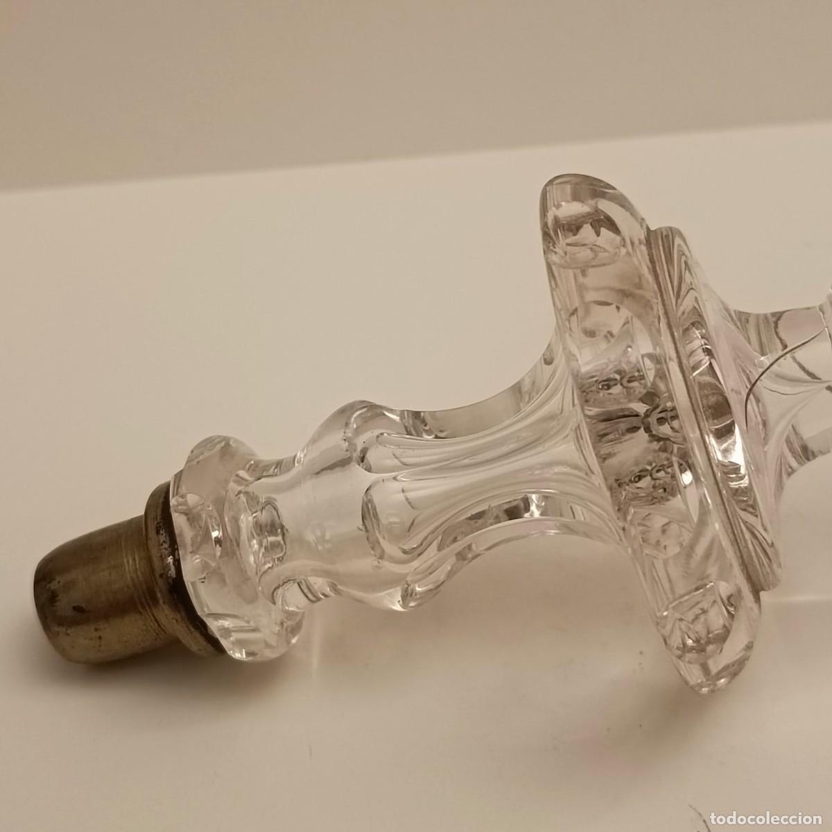 Antig&uuml;edades: ANTIGUO REMATE DE L&Aacute;MPARA EN CRISTAL - Foto 3