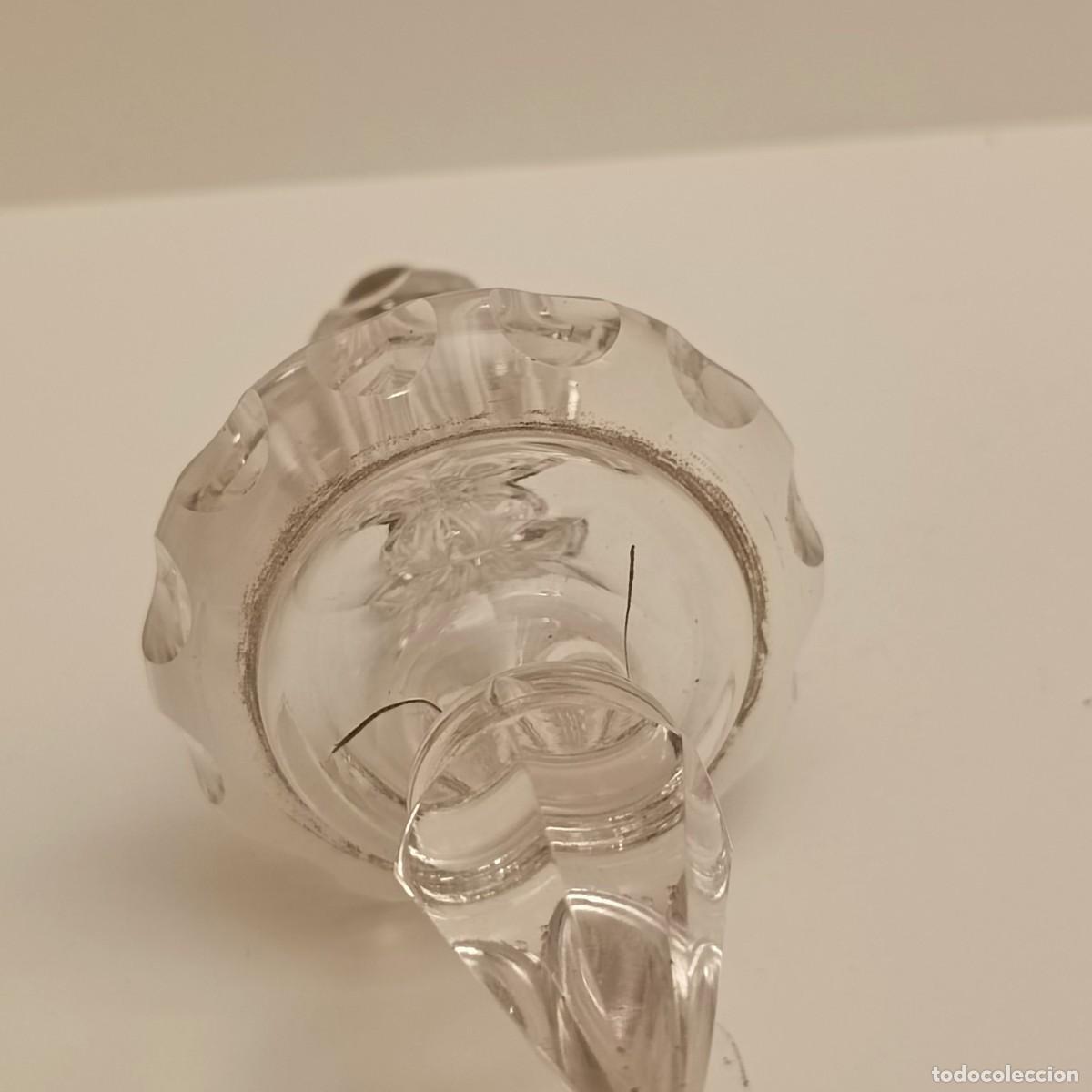 Antig&uuml;edades: ANTIGUO REMATE DE L&Aacute;MPARA EN CRISTAL - Foto 4