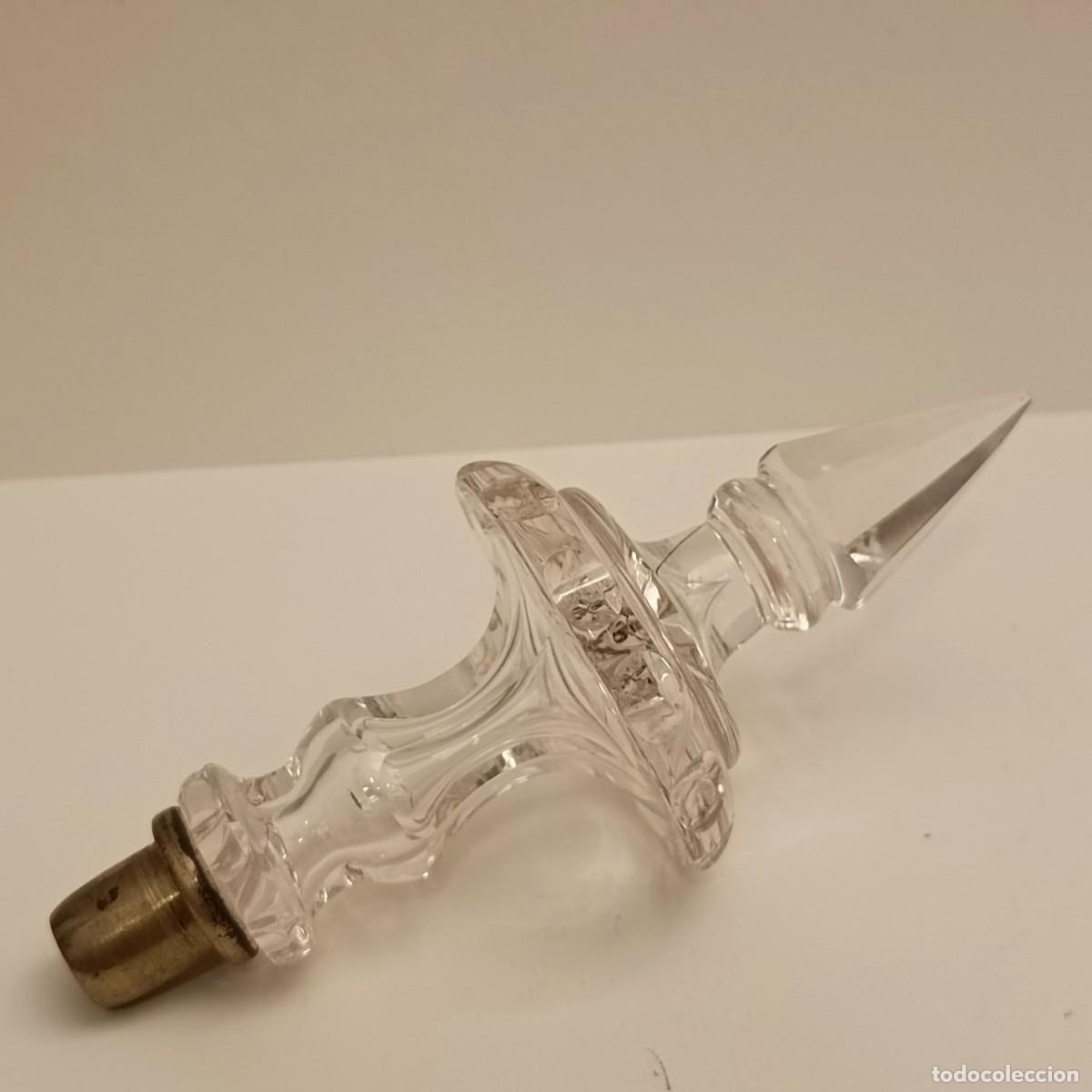 Antig&uuml;edades: ANTIGUO REMATE DE L&Aacute;MPARA EN CRISTAL - Foto 7