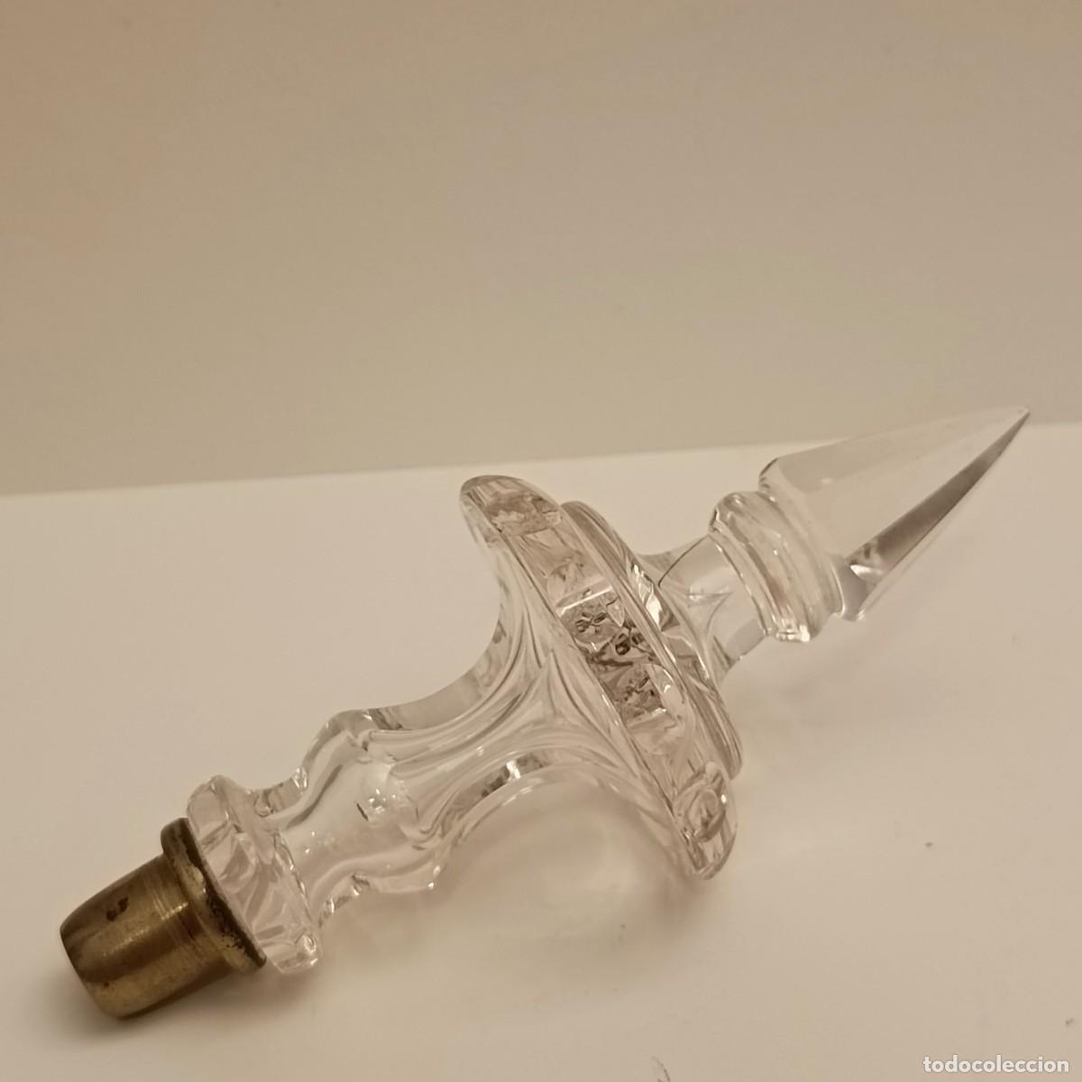 Antig&uuml;edades: ANTIGUO REMATE DE L&Aacute;MPARA EN CRISTAL - Foto 8