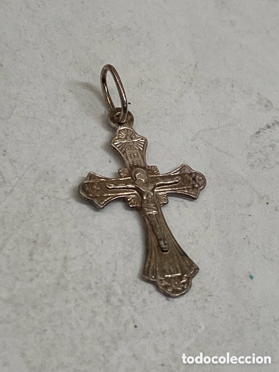 Antig&uuml;edades: Cruz de plata religiosa C504 - Foto 1