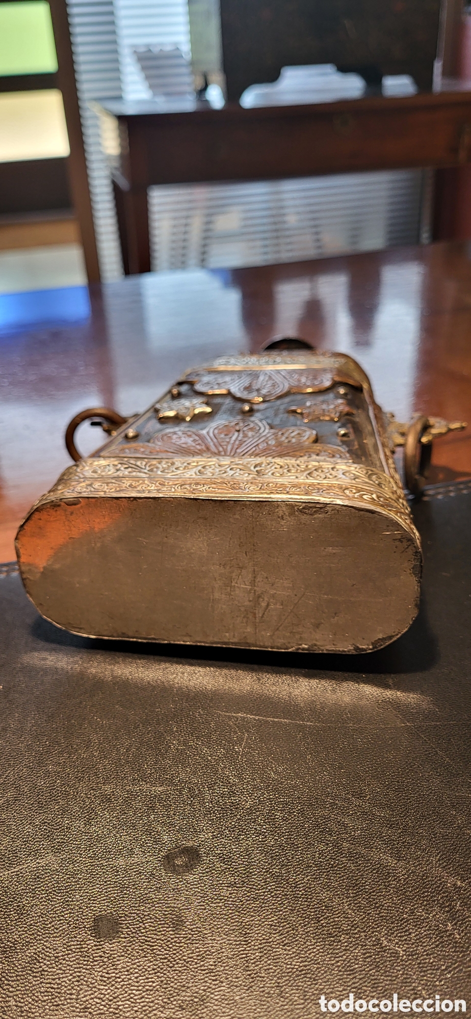 Antig&uuml;edades: Recipiente oriental para cargar polvora - Foto 5