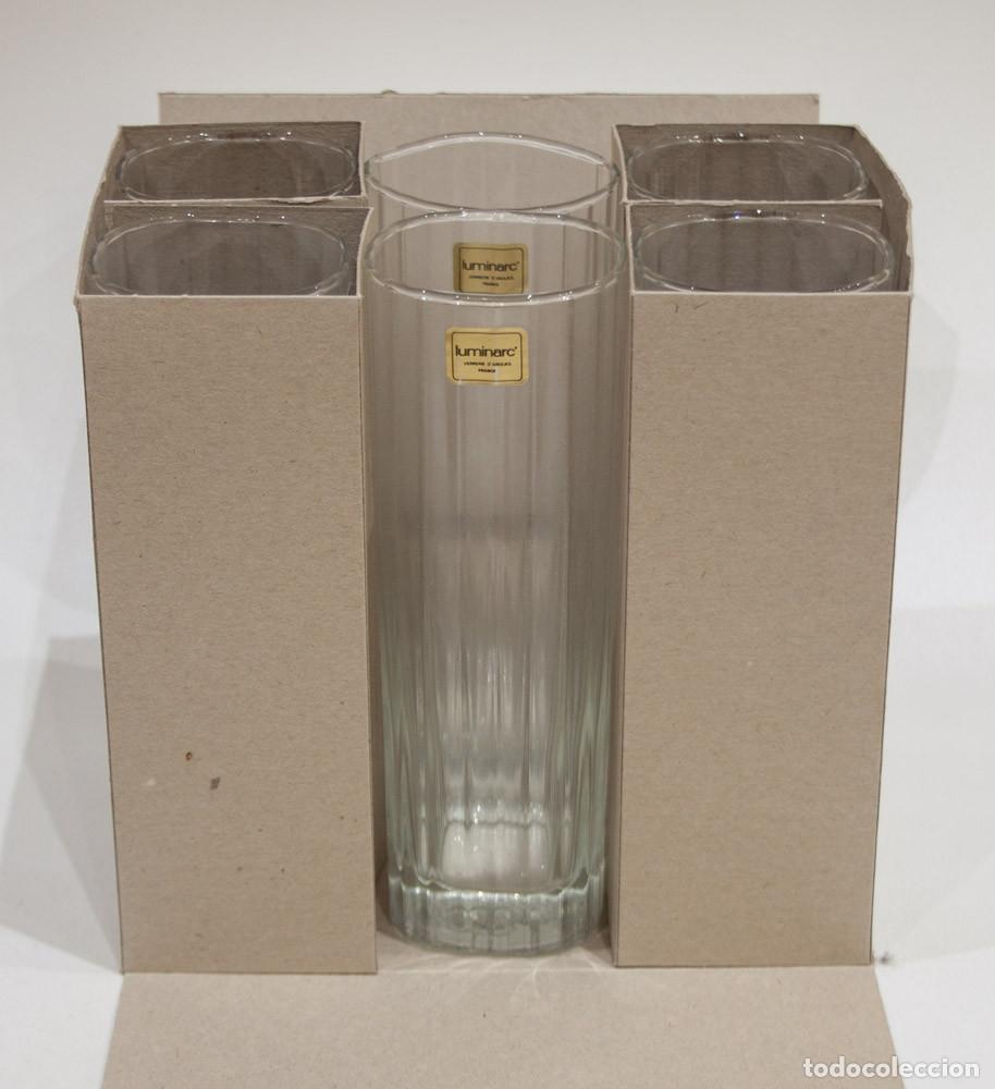 Antig&uuml;edades: 6 VASOS ALTOS LUMINARC. - Foto 1