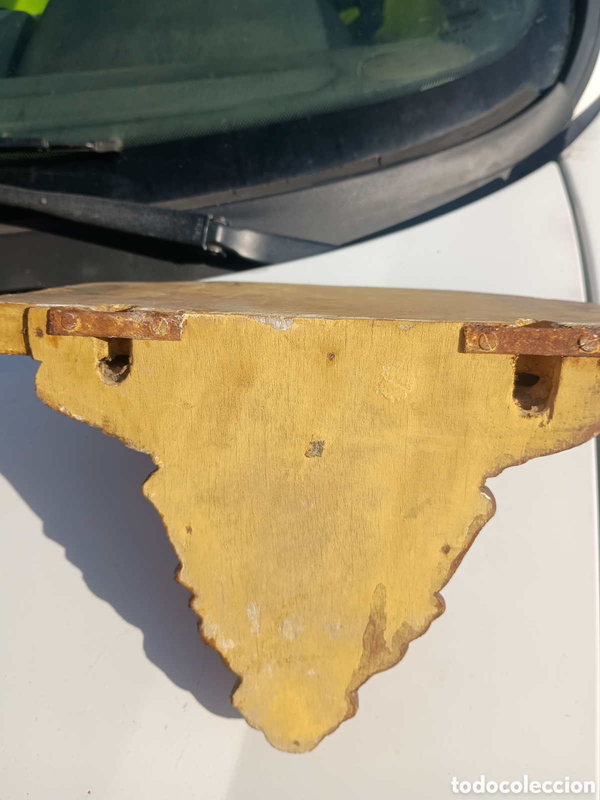 Antig&uuml;edades: Mensula capitel repisa madera escayola - Foto 6