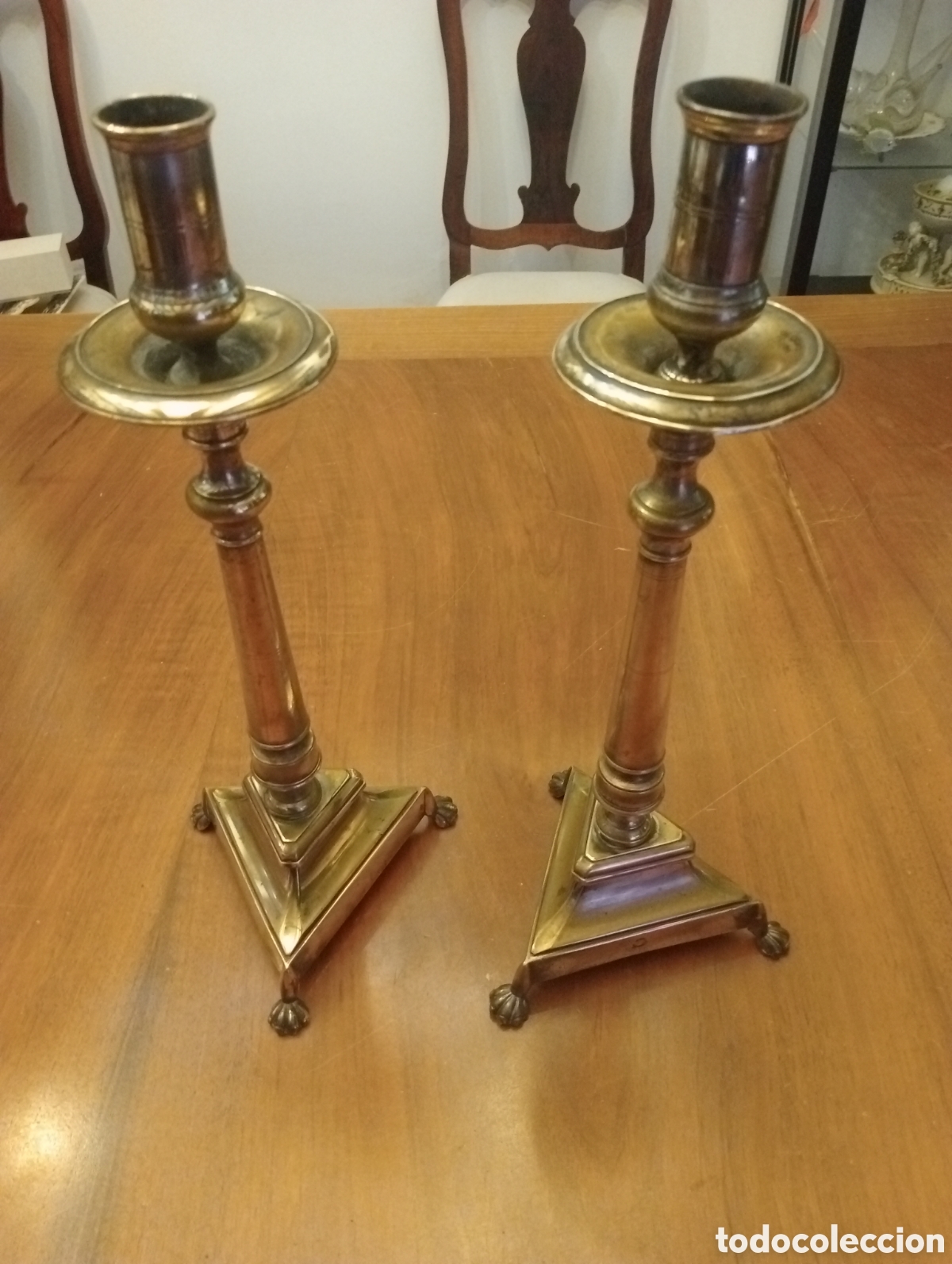 Antig&uuml;edades: Candelabros en bronce - Foto 5