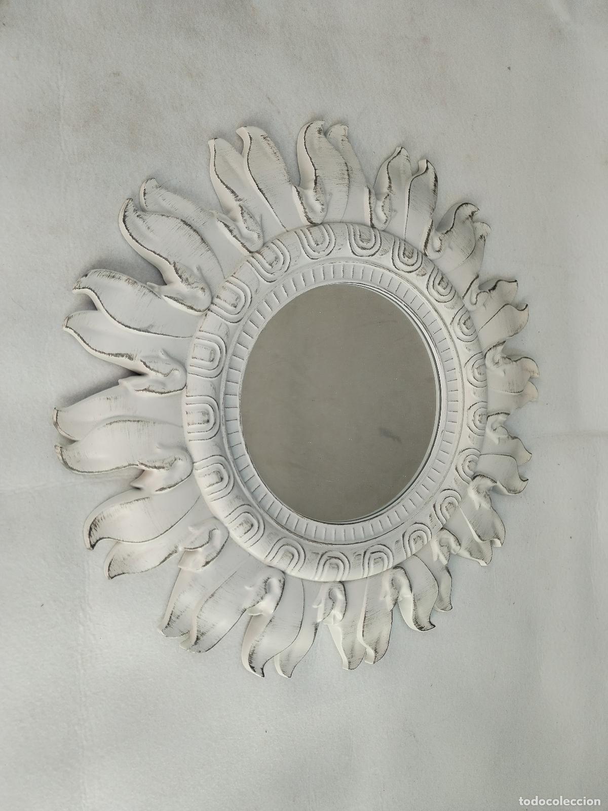 Antig&uuml;edades: espejo blanco de sol en pasta dura - Foto 2