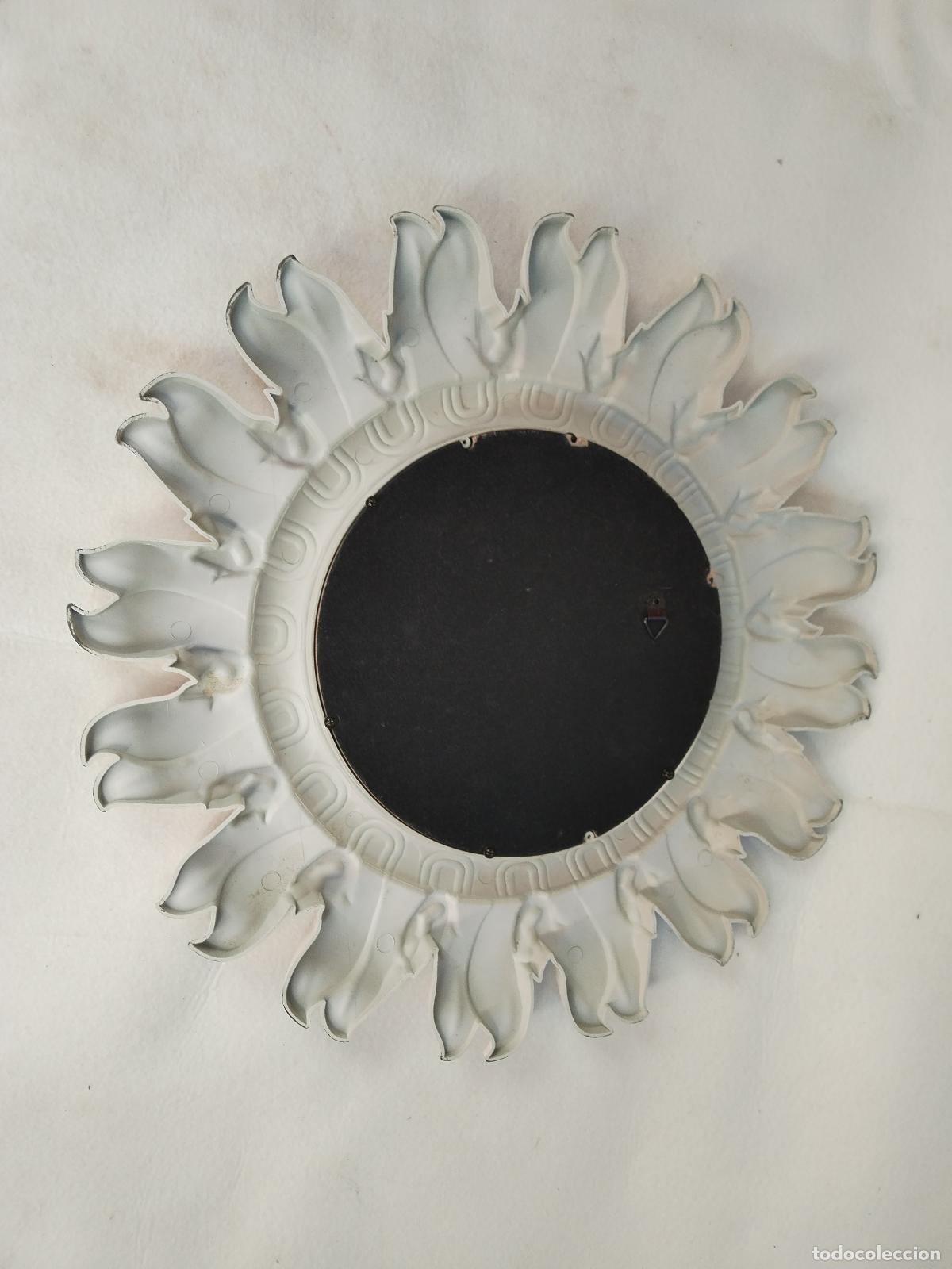 Antig&uuml;edades: espejo blanco de sol en pasta dura - Foto 3