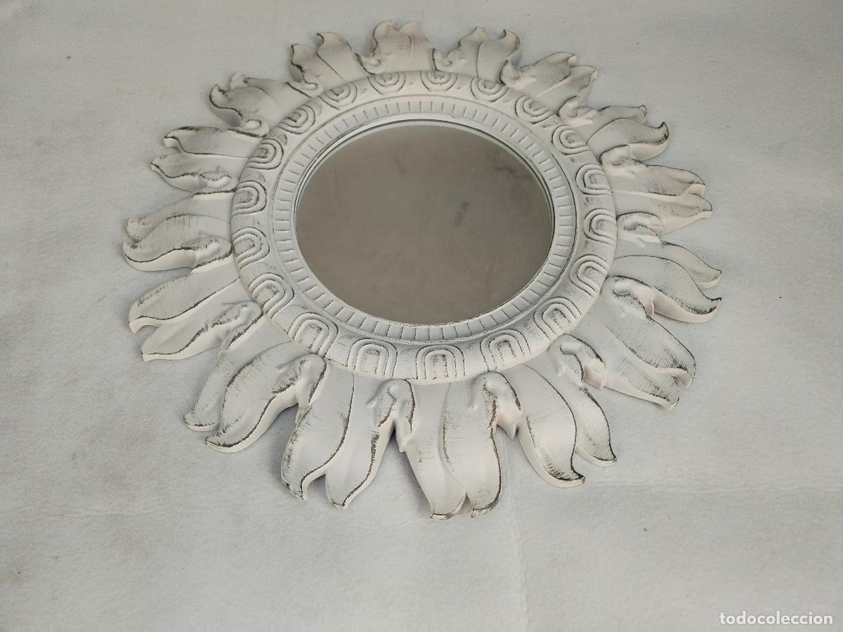Antig&uuml;edades: espejo blanco de sol en pasta dura - Foto 4