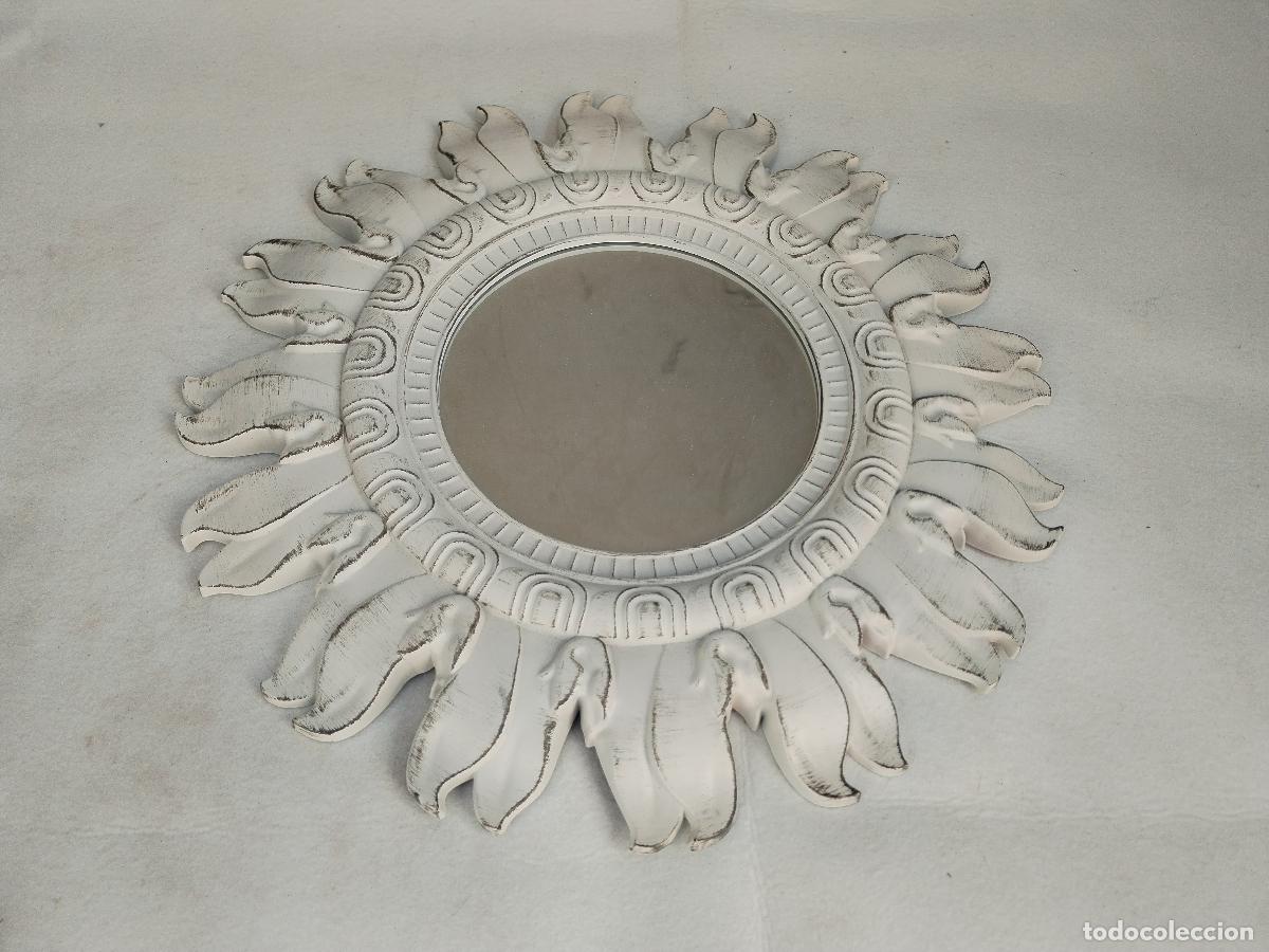 Antig&uuml;edades: espejo blanco de sol en pasta dura - Foto 6