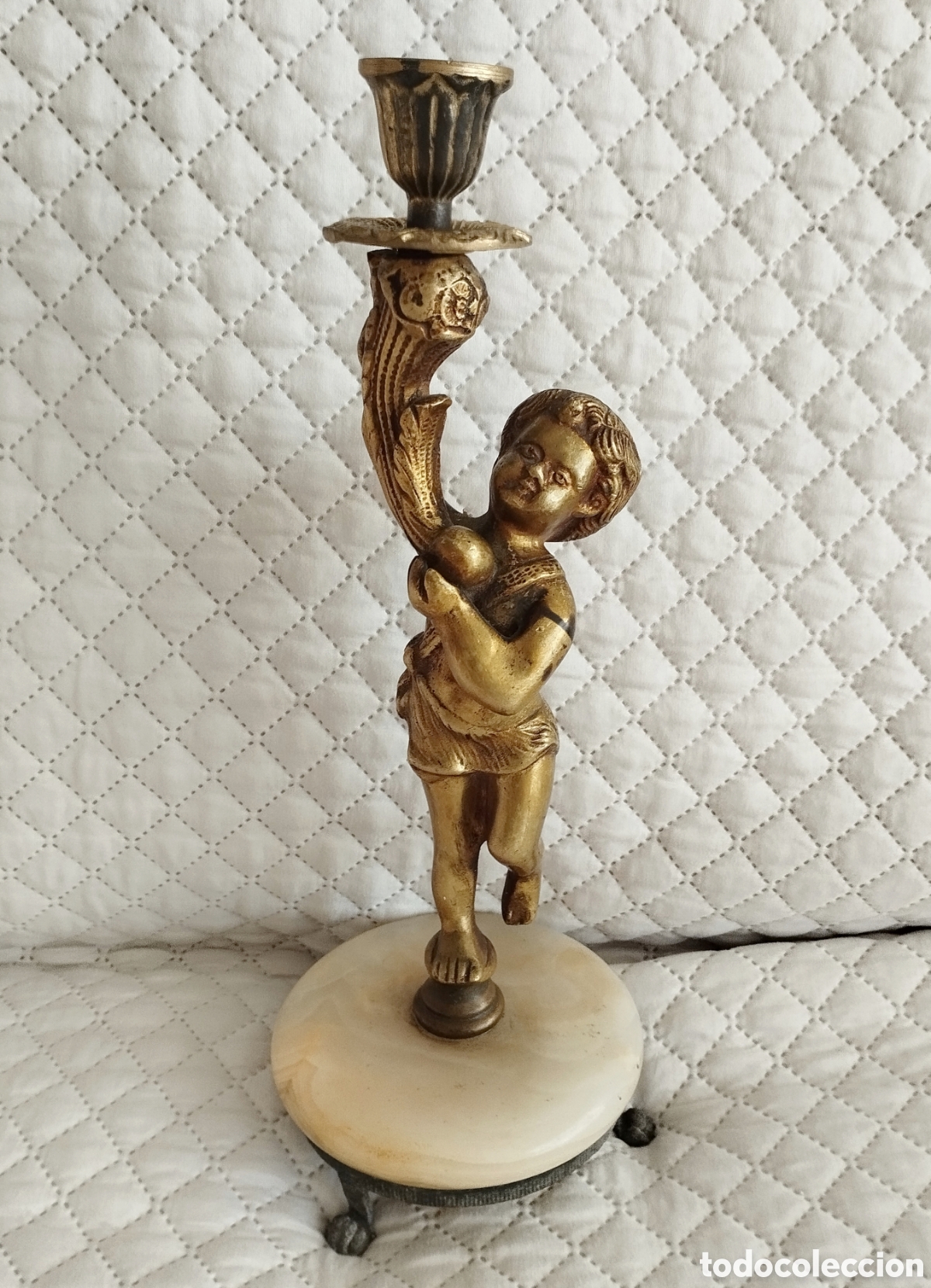 Antig&uuml;edades: Antiguo querub&iacute;n de bronce - Foto 5