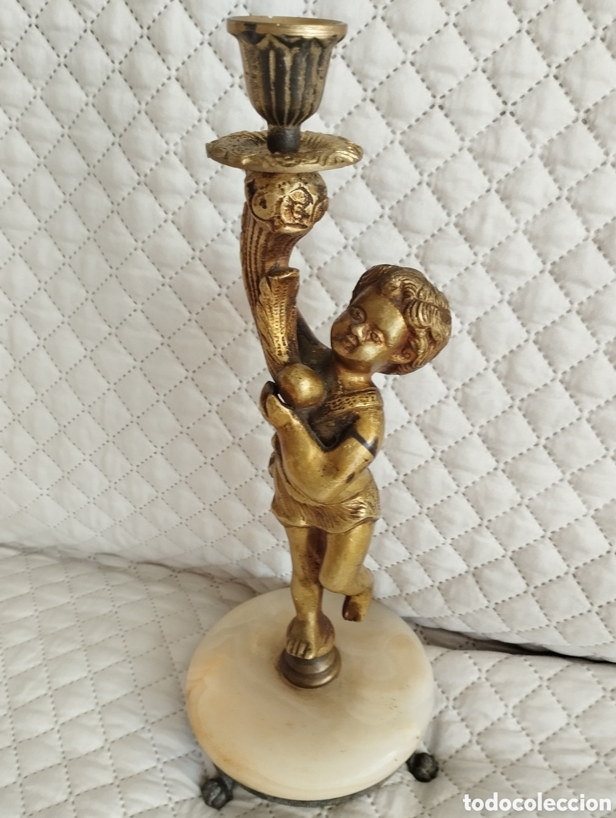 Antig&uuml;edades: Antiguo querub&iacute;n de bronce - Foto 4