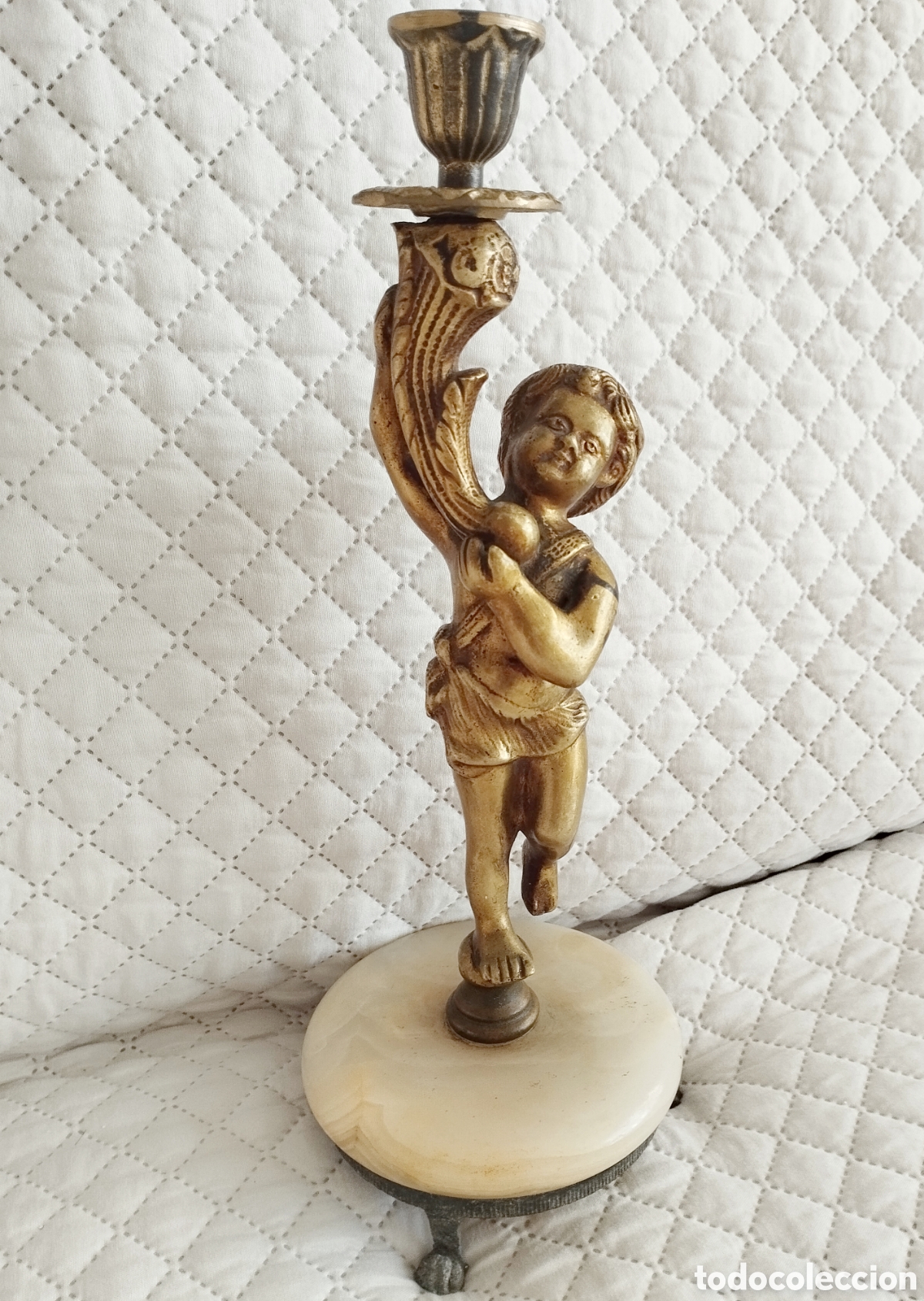 Antig&uuml;edades: Antiguo querub&iacute;n de bronce - Foto 2