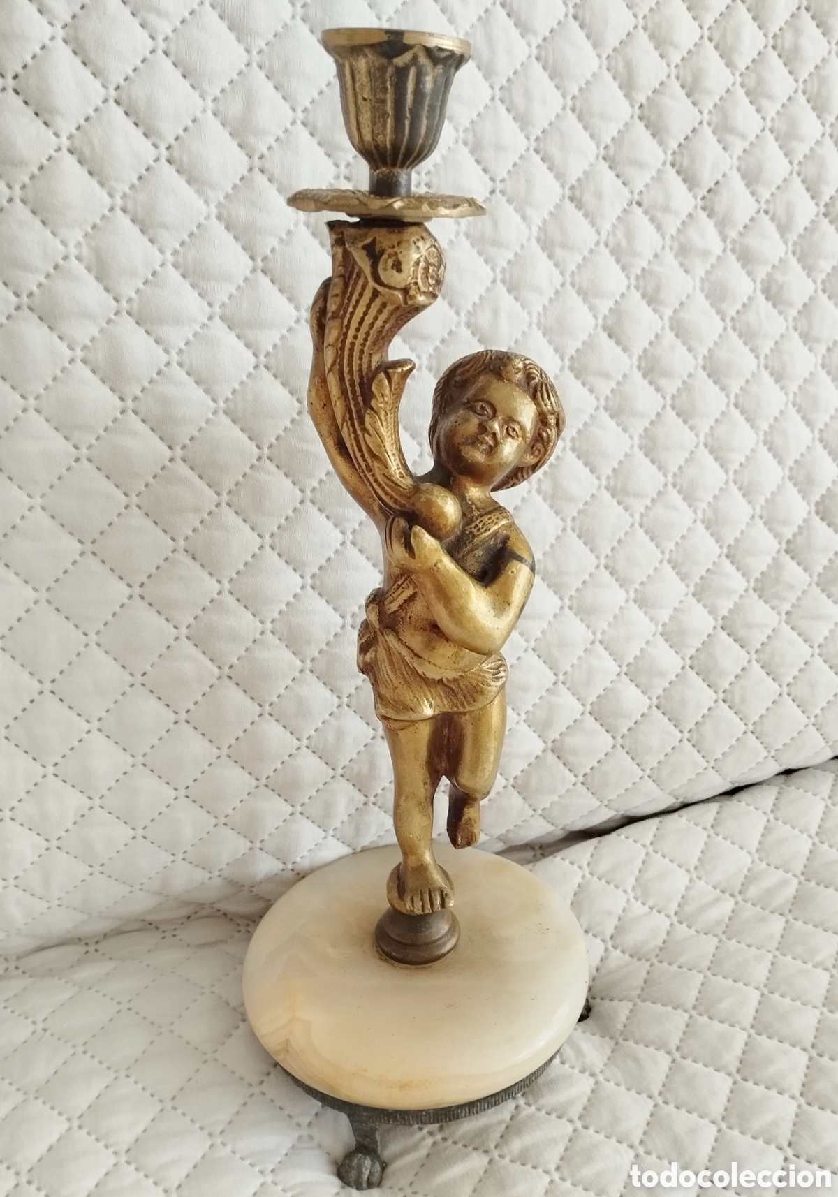 Antig&uuml;edades: Antiguo querub&iacute;n de bronce - Foto 6