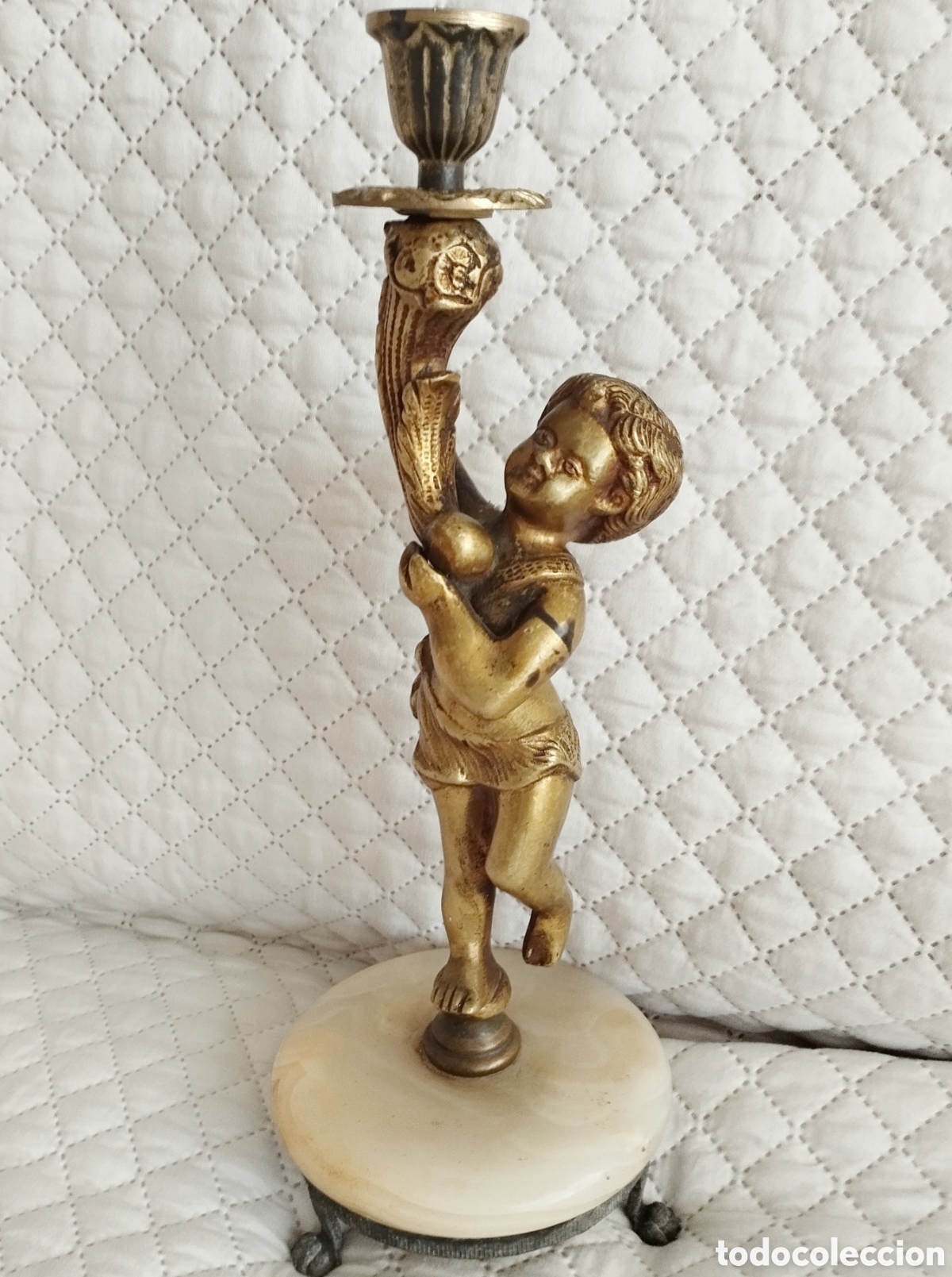 Antig&uuml;edades: Antiguo querub&iacute;n de bronce - Foto 3