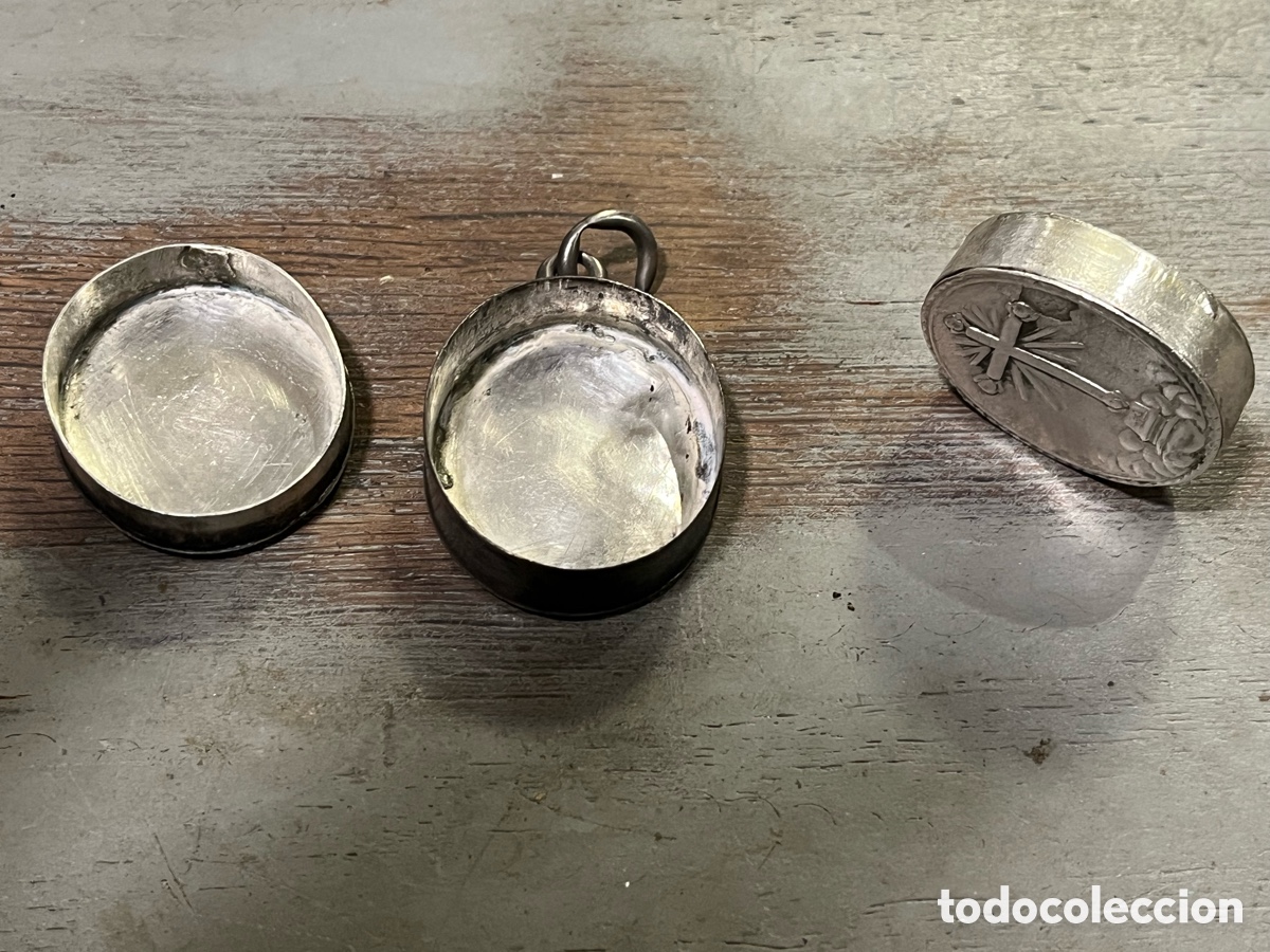 Antig&uuml;edades: Relicario antiguo plata - Foto 3
