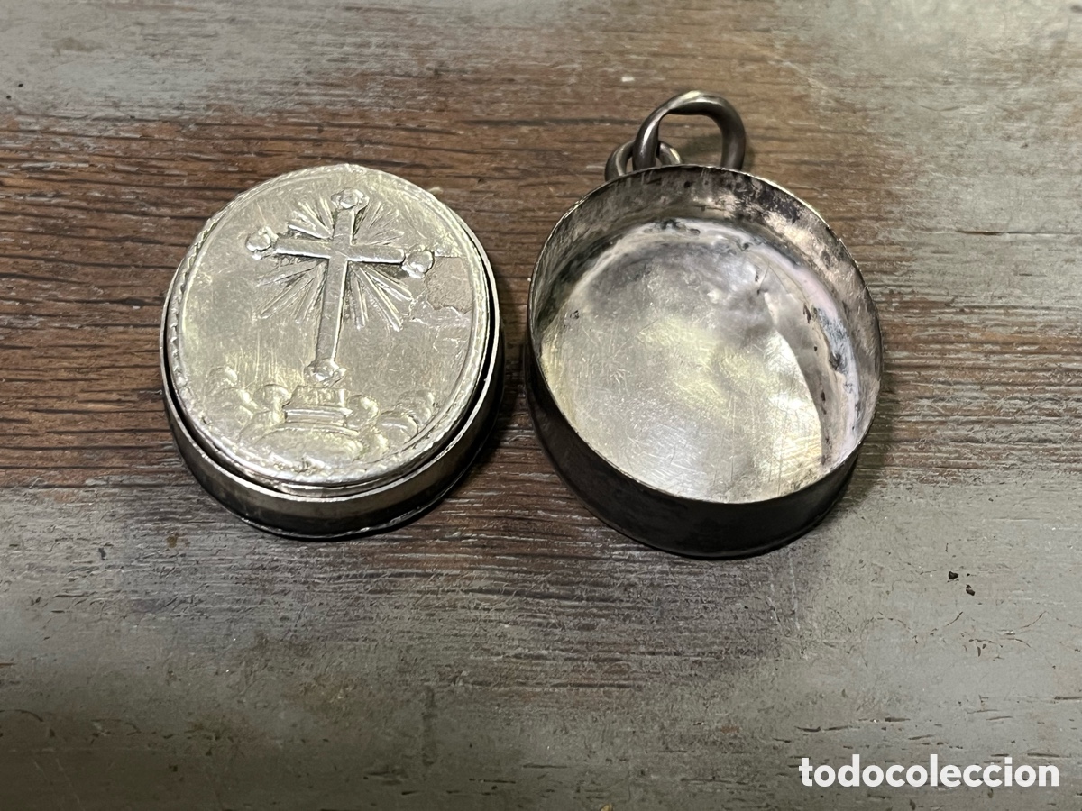 Antig&uuml;edades: Relicario antiguo plata - Foto 4