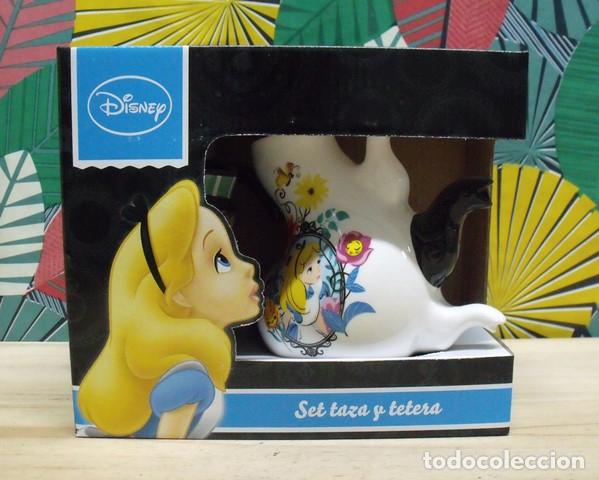 Oggetti Antichi: Juego Set Taza y Tetera Alicia en el Pa&iacute;s de las Maravillas - Disney - Alice in Wonderland