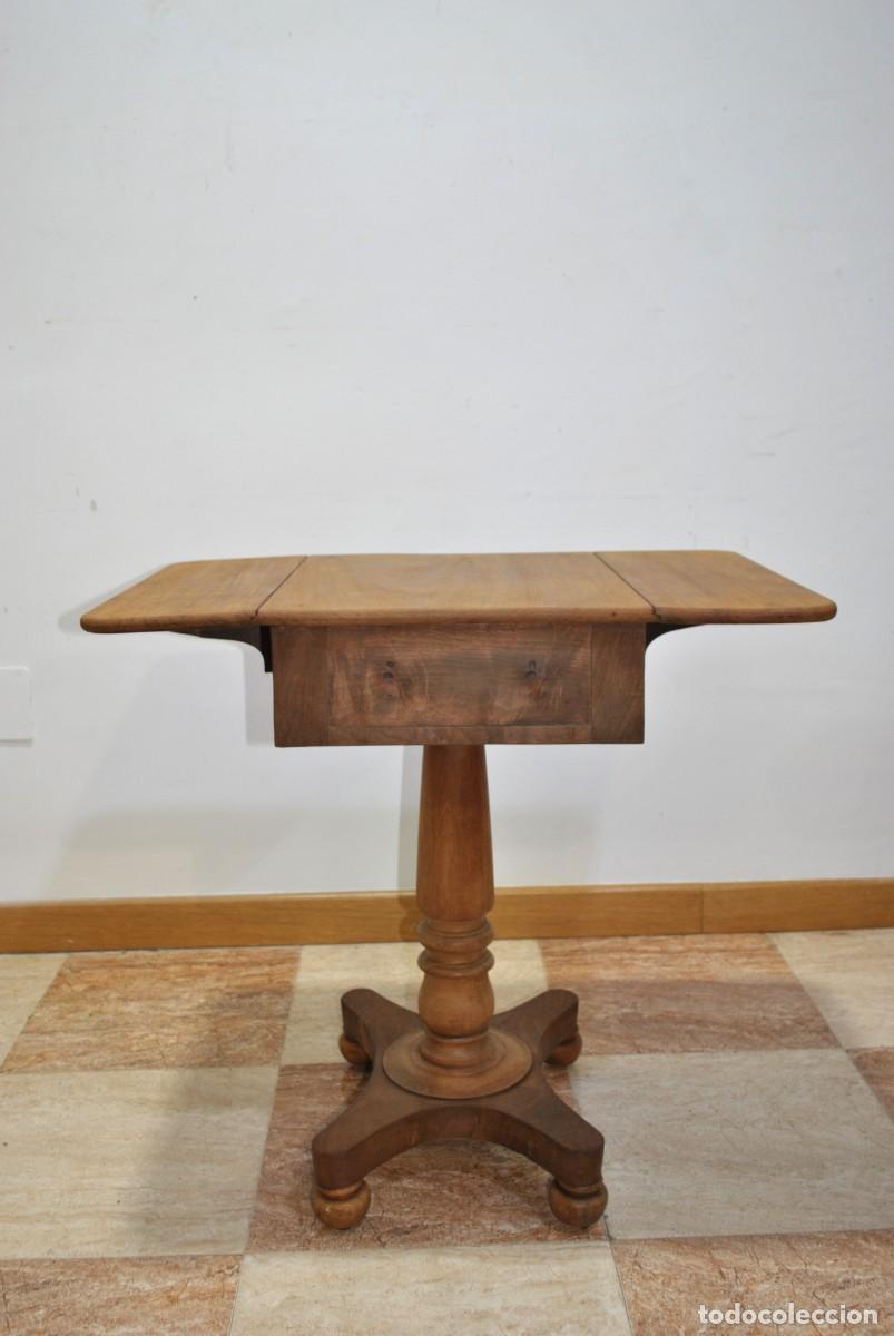 Antig&uuml;edades: MESA AUXILIAR CON ALAS EXTENSIBLES - Foto 3