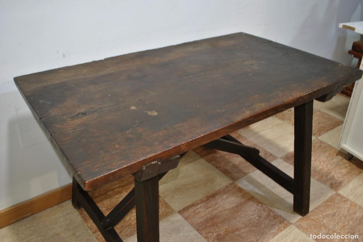 Antig&uuml;edades: MESA ANTIGUA TOCINERA SIGLO XVIII - Foto 4