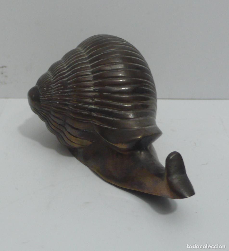 Antig&uuml;edades: PEQUE&Ntilde;O CARACOL EN BRONCE - Foto 3