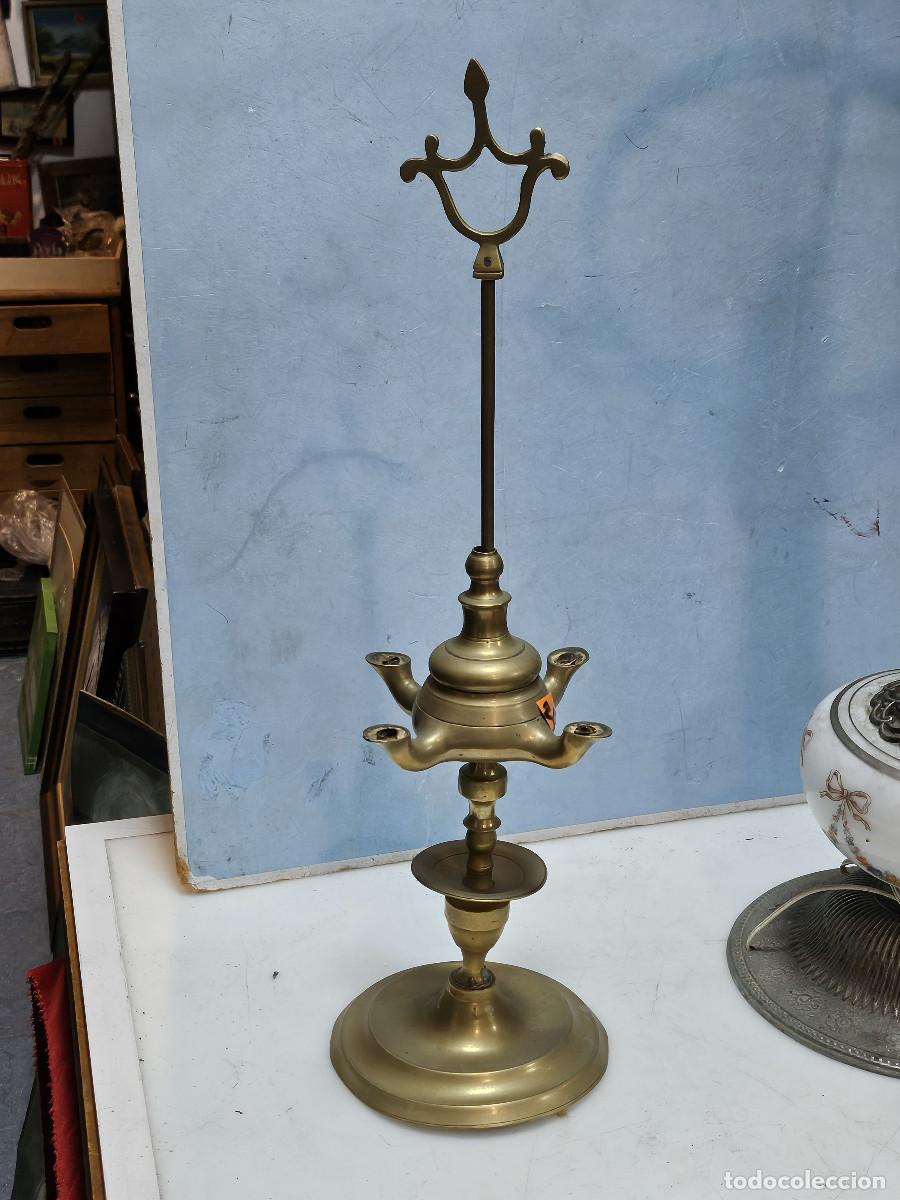 Antig&uuml;edades: velon de metal antiguo - Foto 1