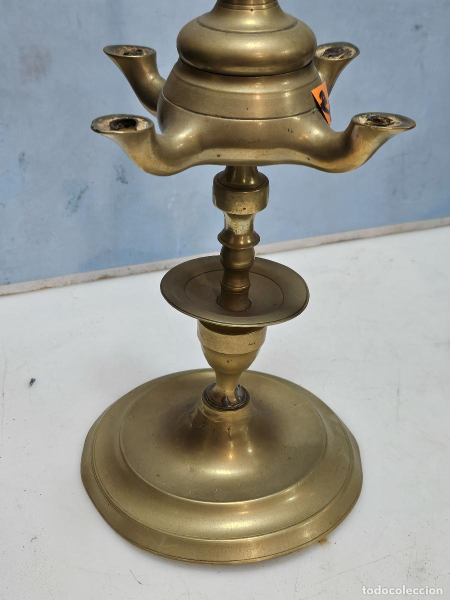 Antig&uuml;edades: velon de metal antiguo - Foto 2