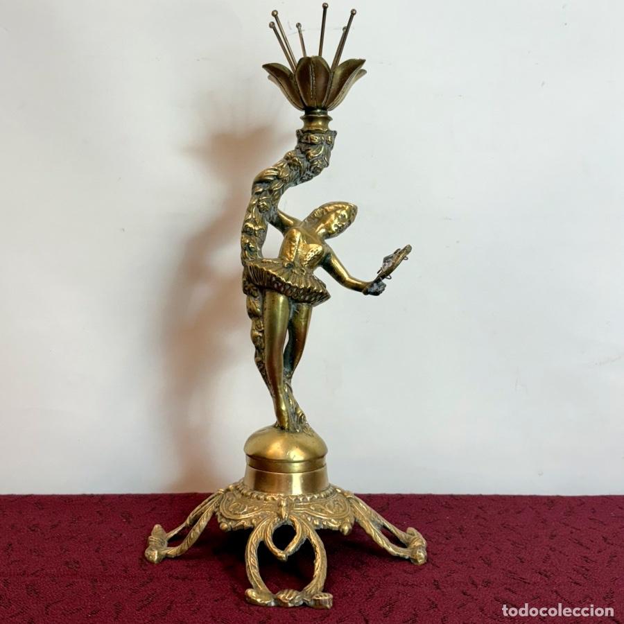 Antig&uuml;edades: Figura Bailarina de Bronce - Foto 1