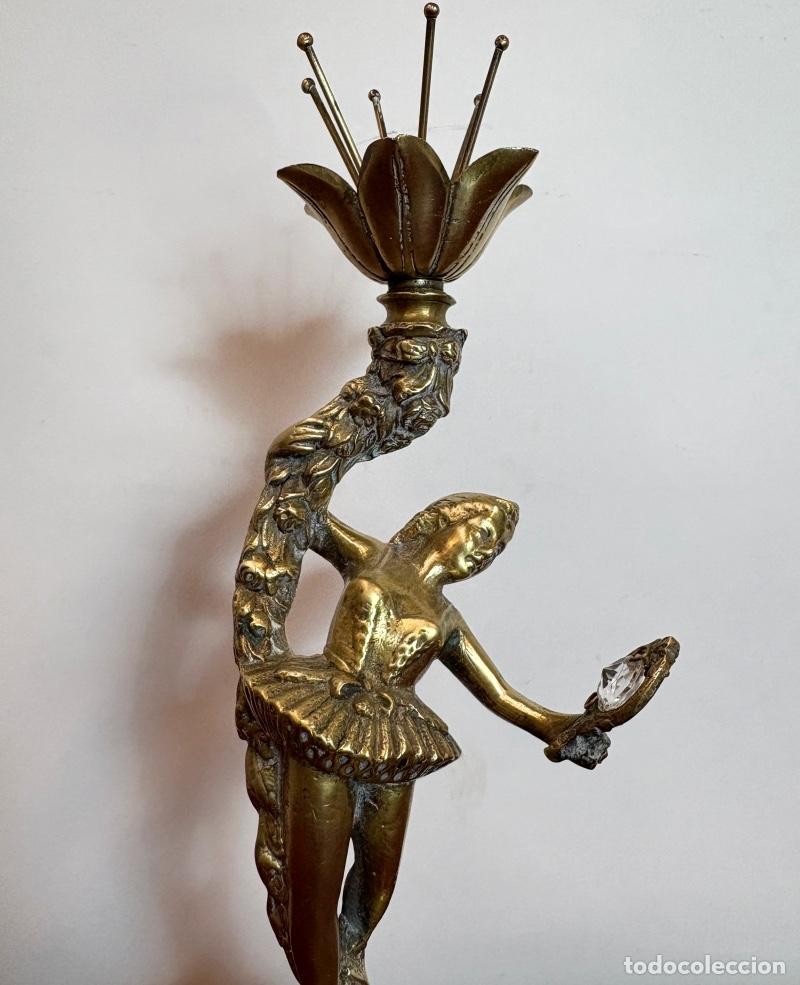 Antig&uuml;edades: Figura Bailarina de Bronce - Foto 2