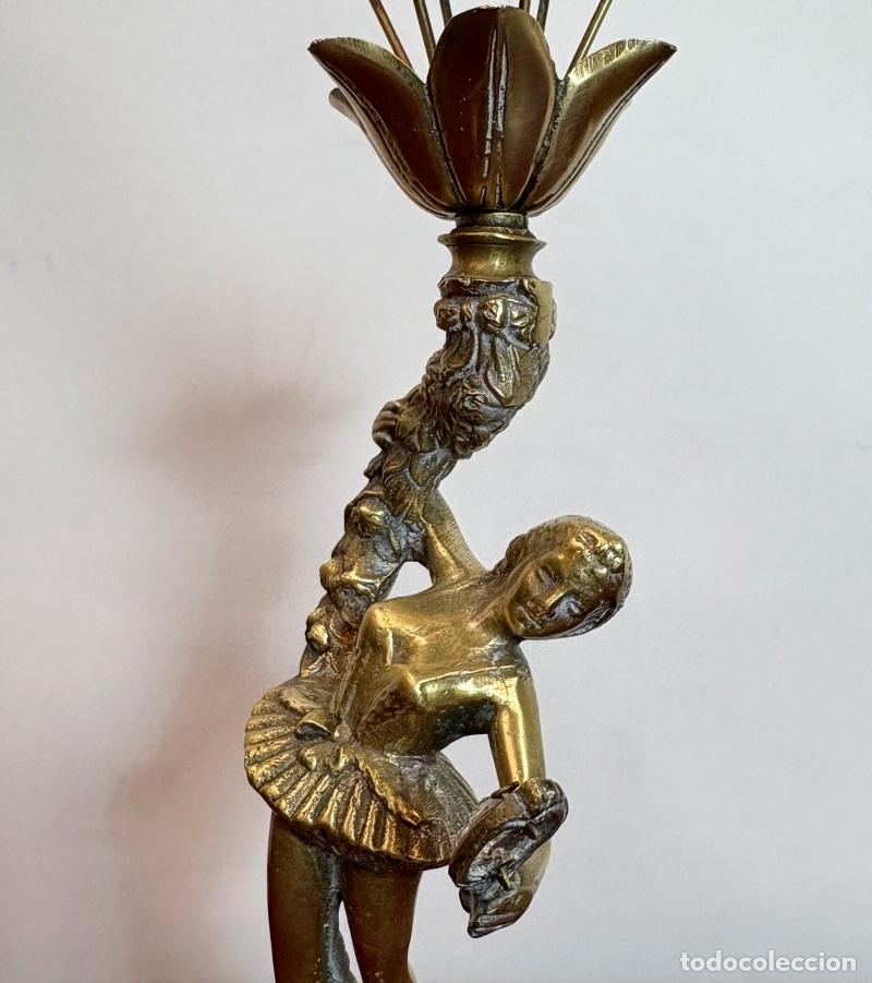Antig&uuml;edades: Figura Bailarina de Bronce - Foto 3