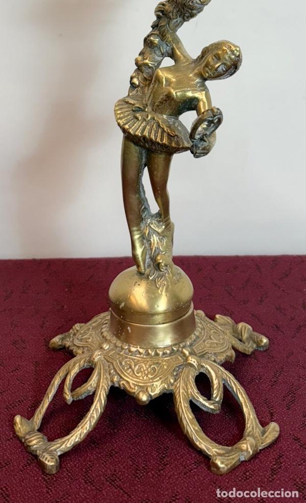 Antig&uuml;edades: Figura Bailarina de Bronce - Foto 4