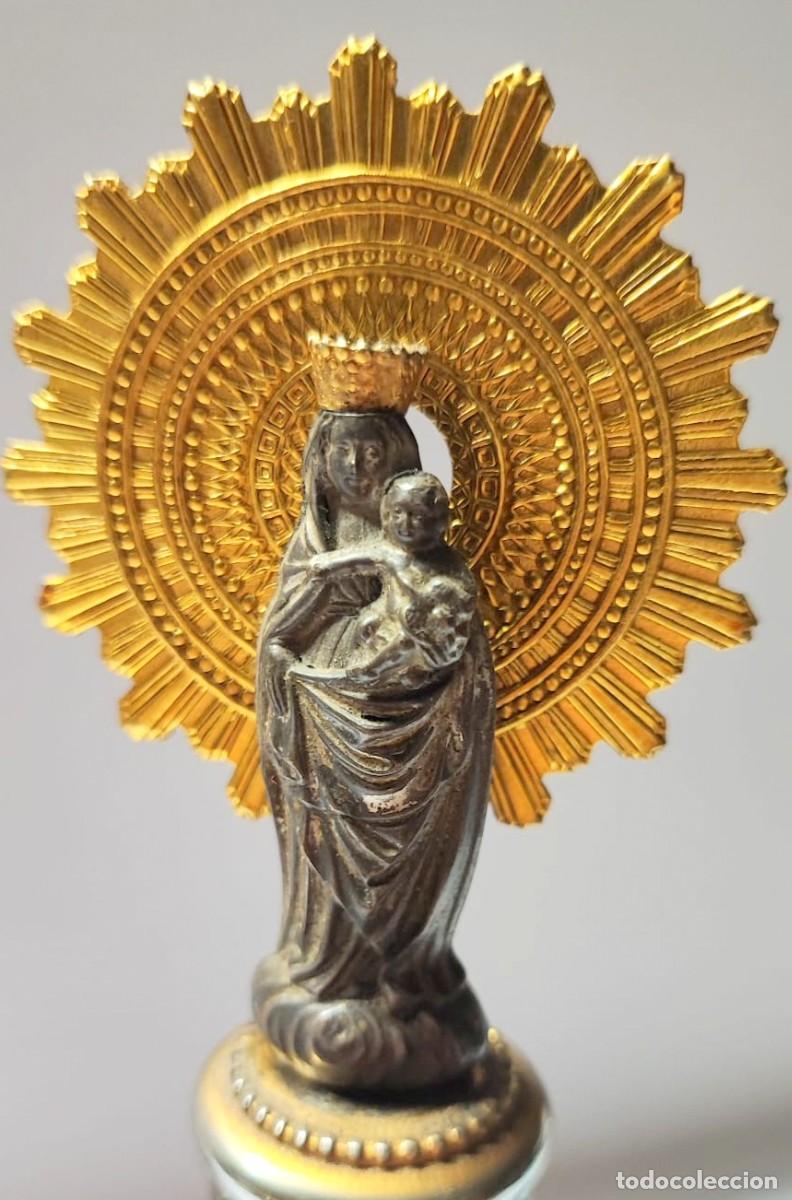 Antig&uuml;edades: VIRGEN DEL PILAR PLATA DECADA 1930 - Foto 2
