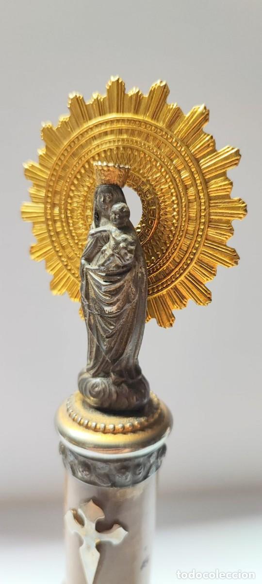 Antig&uuml;edades: VIRGEN DEL PILAR PLATA DECADA 1930 - Foto 3