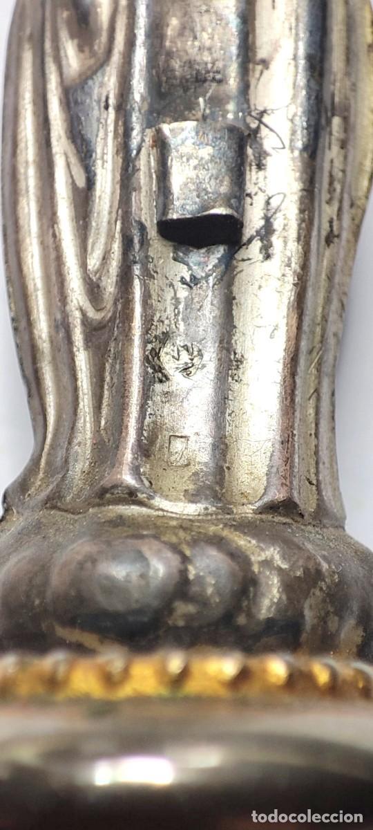 Antig&uuml;edades: VIRGEN DEL PILAR PLATA DECADA 1930 - Foto 5