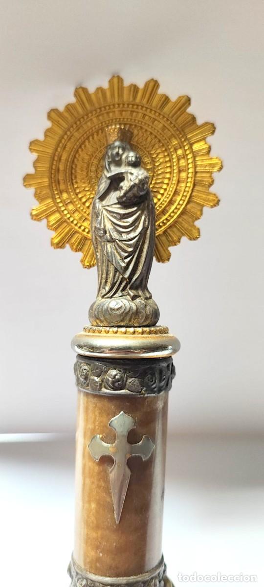 Antig&uuml;edades: VIRGEN DEL PILAR PLATA DECADA 1930 - Foto 8