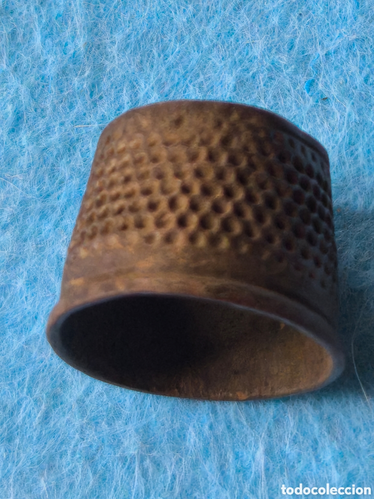Antig&uuml;edades: Dedal antiguo cobre bronce - Foto 1