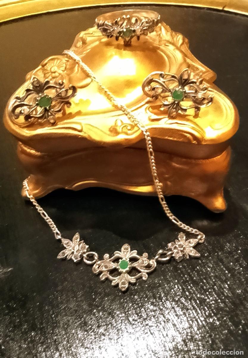 Antig&uuml;edades: Conjunto de Joyas de Plata Antiguas - Foto 2