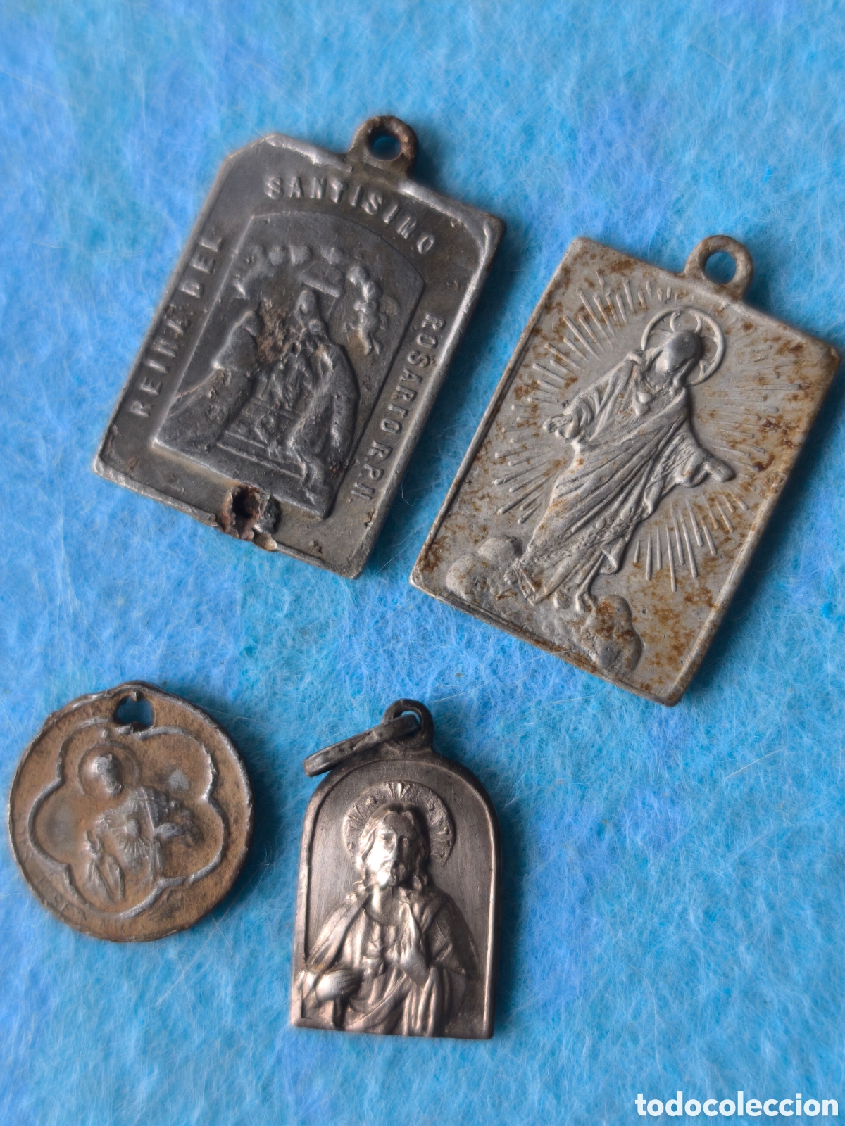 Antig&uuml;edades: Lote medalla de aluminio - Foto 2