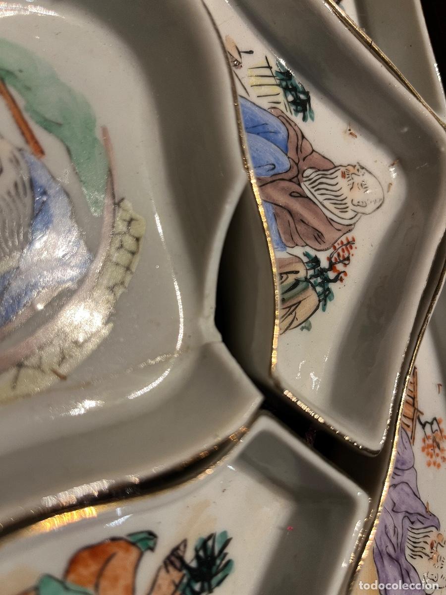 Antig&uuml;edades: Set chino bandejas entremeses - Foto 3