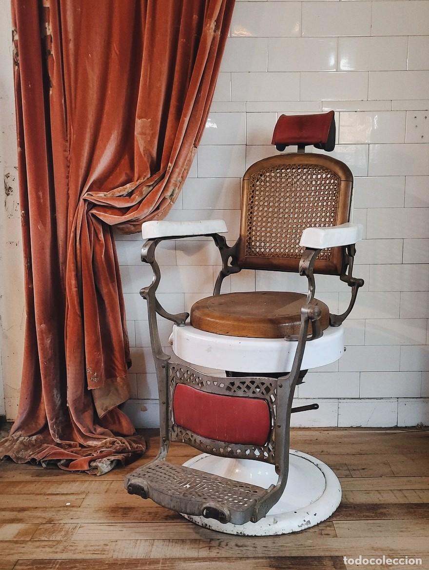 Antig&uuml;edades: Sill&oacute;n de Barbero marca Jaso Original - Foto 2