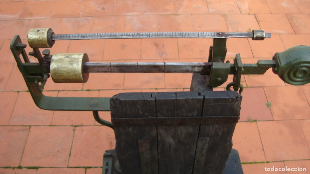 Antig&uuml;edades: b&aacute;scula antigua 200 kg - Foto 2