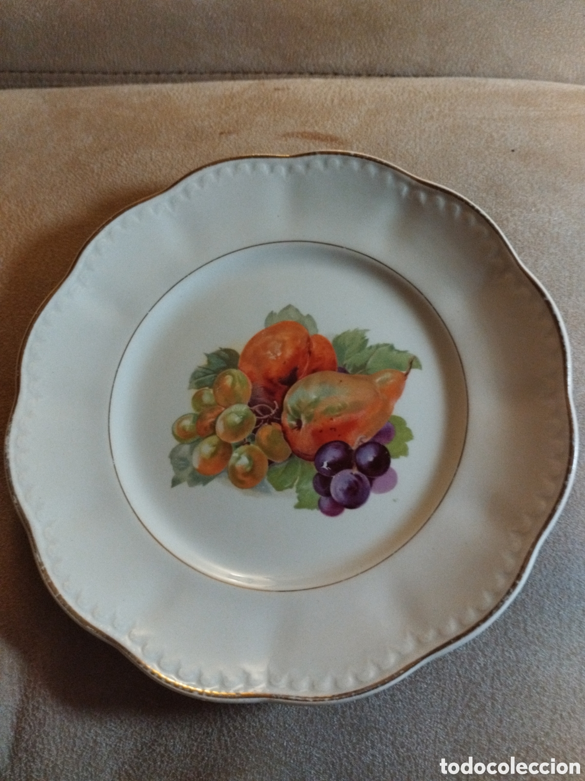 Antig&uuml;edades: *PLATOS DE POSTRE SAN CLAUDIO (Rf:P-40/*) - Foto 2