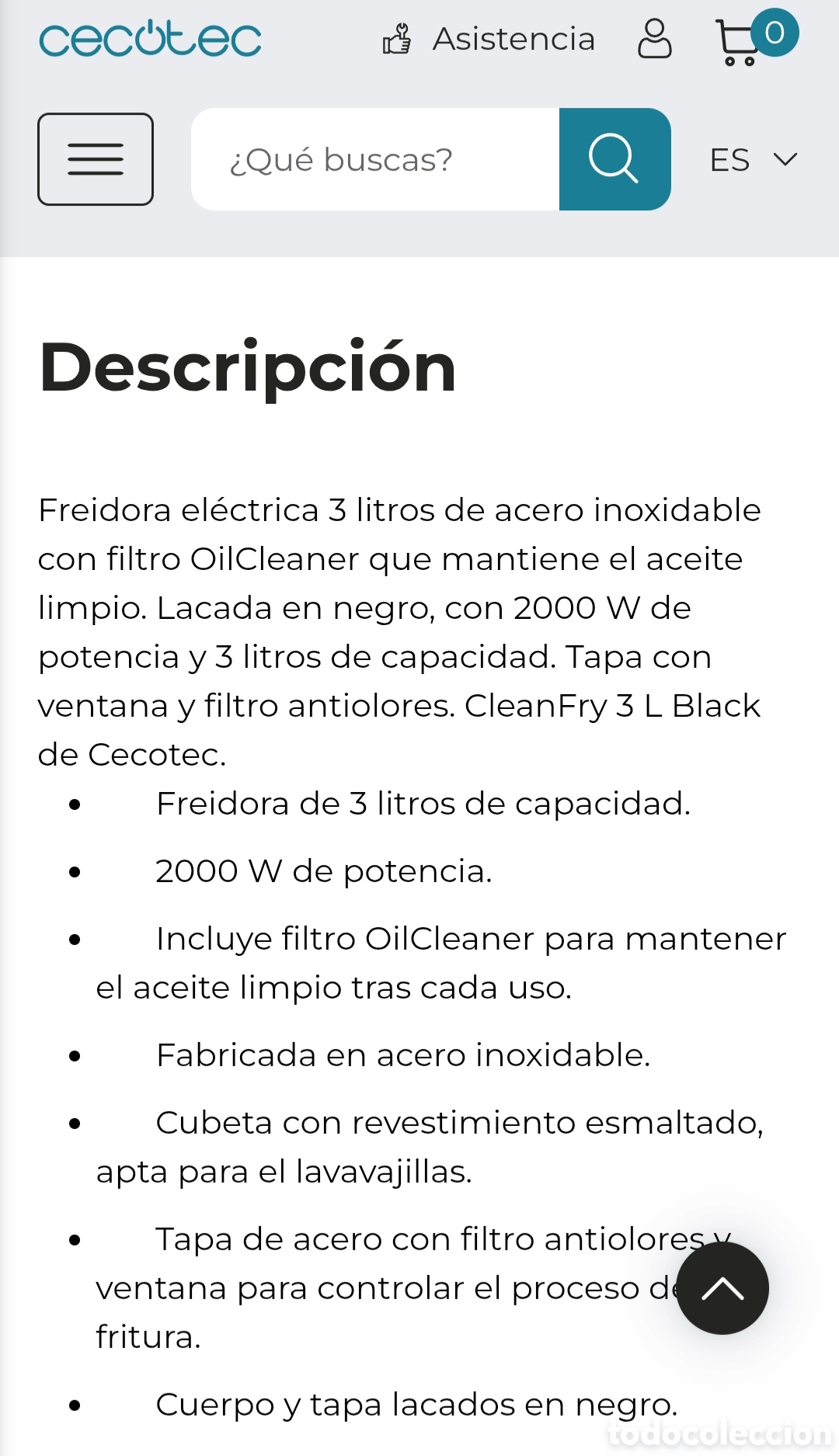 Antig&uuml;edades: Freidora con aceite Cecotec - Foto 7