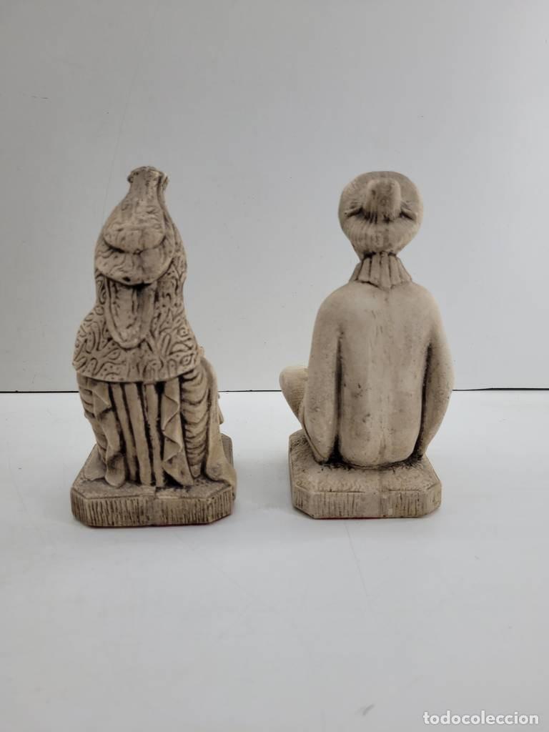 Antig&uuml;edades: 2 ESTATUAS DE PIEDRA - Foto 3