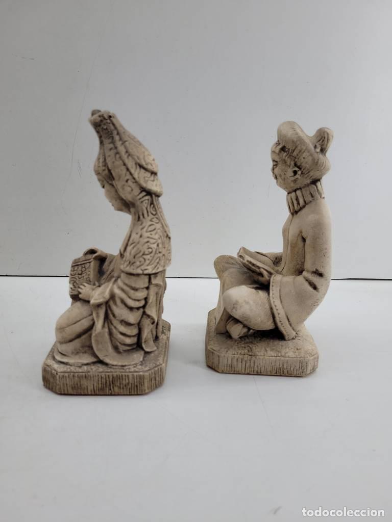 Antig&uuml;edades: 2 ESTATUAS DE PIEDRA - Foto 4
