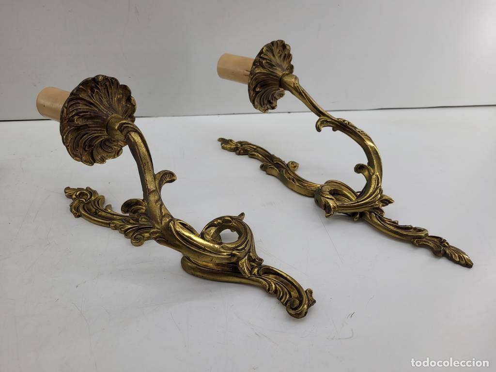 Antig&uuml;edades: 2 APLIQUES ORNAMENTALES - Foto 3