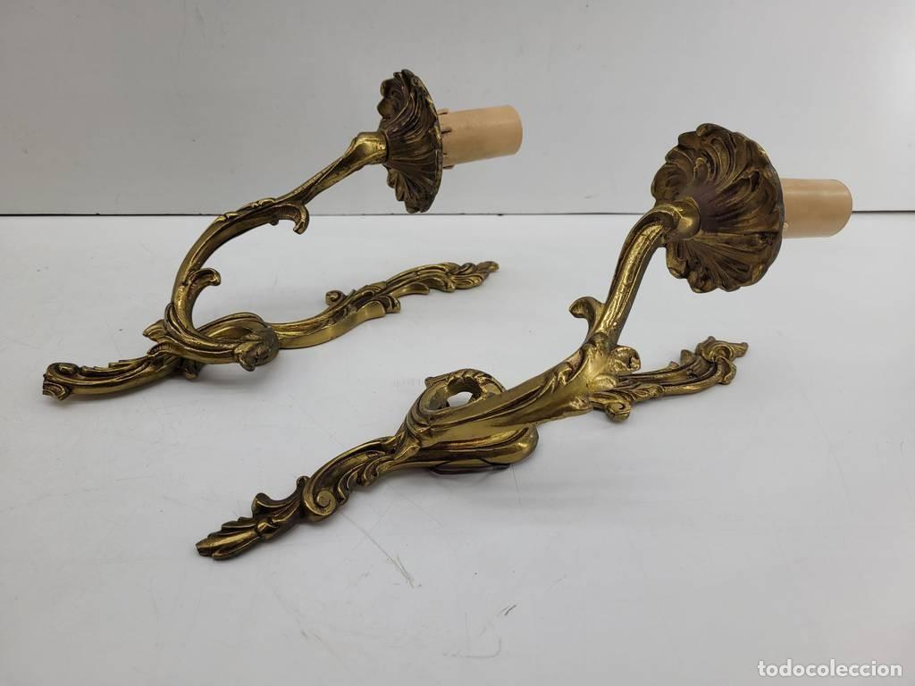 Antig&uuml;edades: 2 APLIQUES ORNAMENTALES - Foto 4