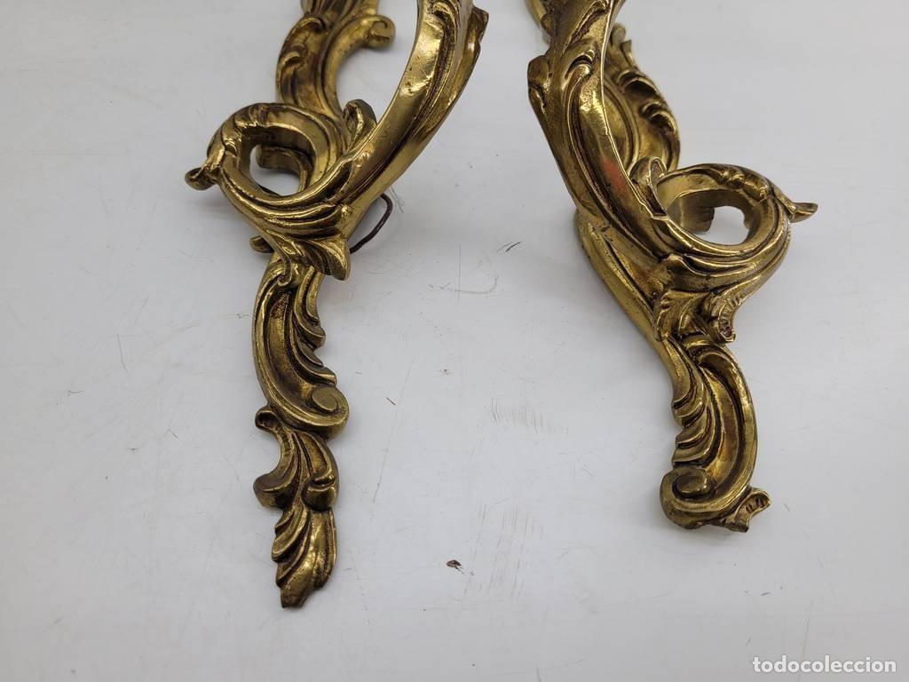 Antig&uuml;edades: 2 APLIQUES ORNAMENTALES - Foto 6