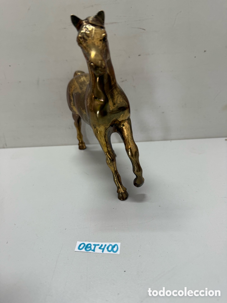 Antig&uuml;edades: Caballo antiguo de lat&oacute;n - Foto 2