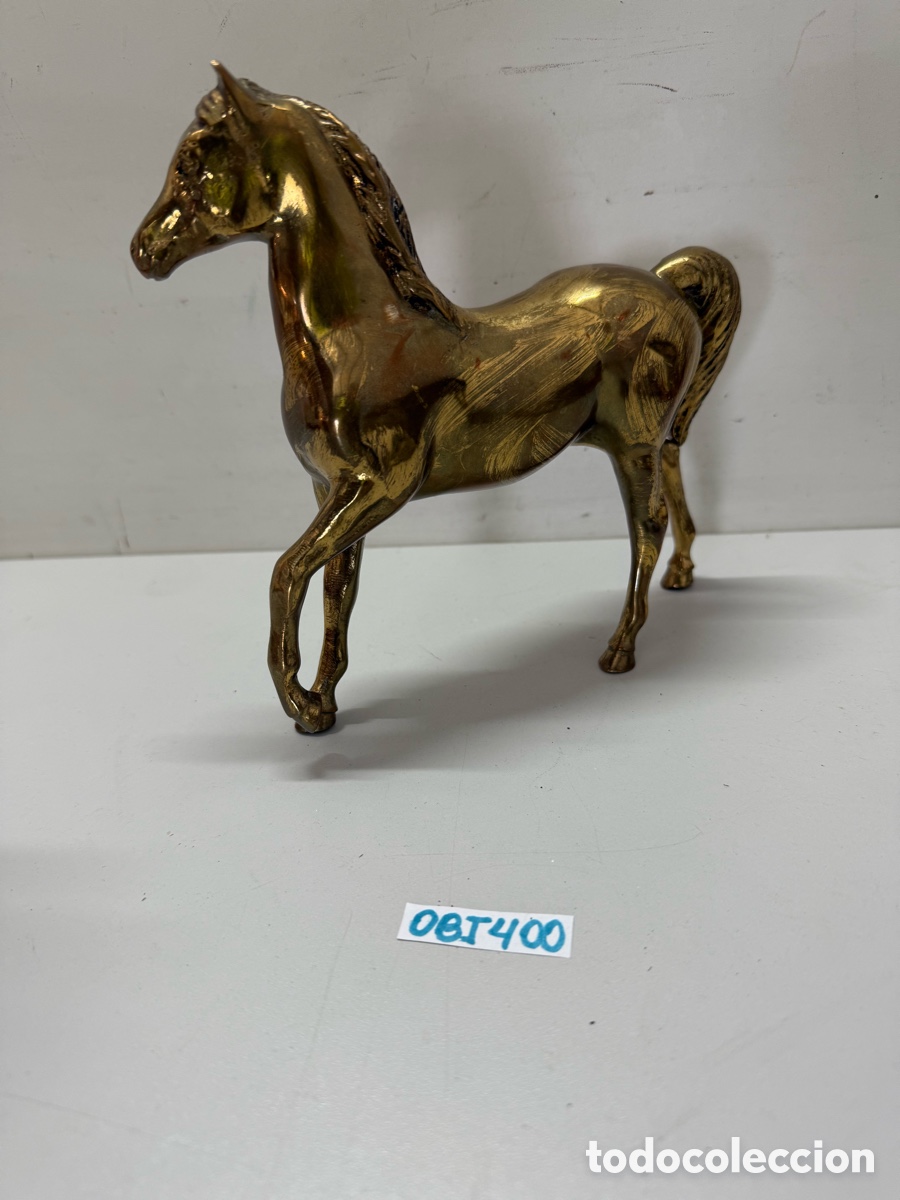 Antig&uuml;edades: Caballo antiguo de lat&oacute;n - Foto 3
